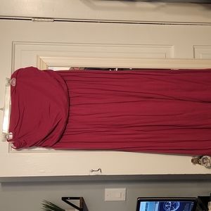 Pink floor length sun dress
